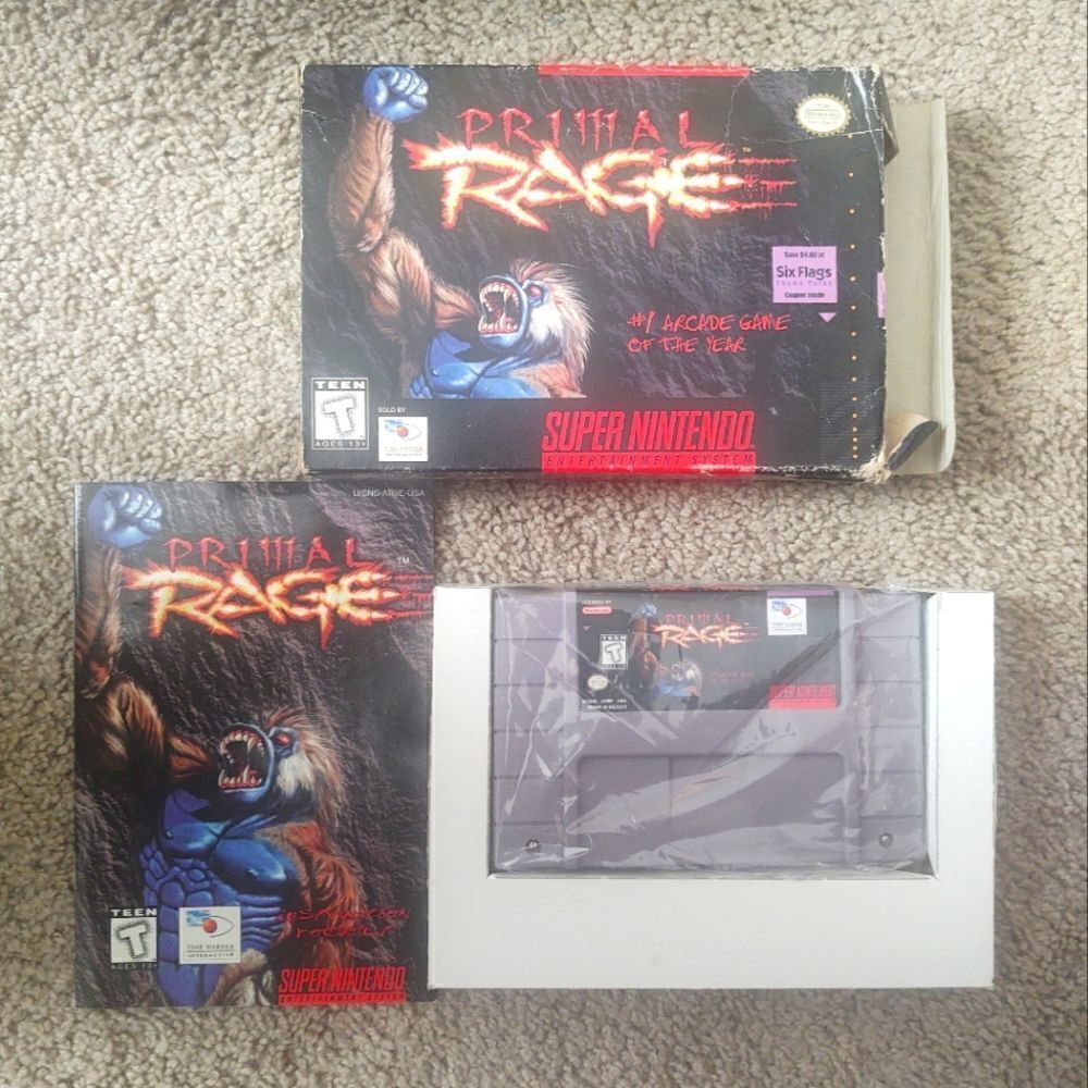 Primal Rage for Super Nintendo COMPLETE IN BOX, PRE-OWNED